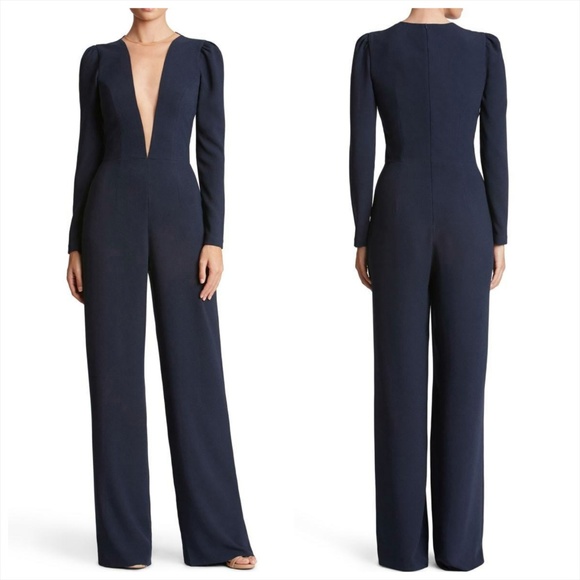 Dress the Population Pants - Dress the population Drew plunging neck jumpsuit